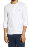 Polo Ralph Lauren Long Sleeve Henley T-shirt In White