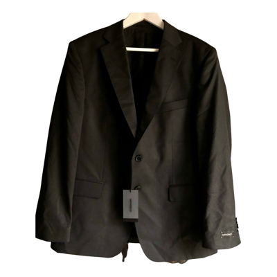 Pre-owned Windsor Wool Vest In Black