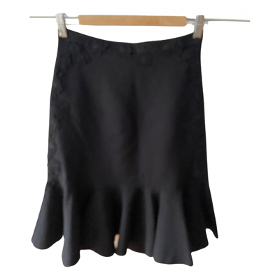 Pre-owned Giambattista Valli Mini Skirt In Black