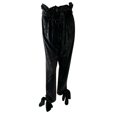 Pre-owned Attico Trousers In Black