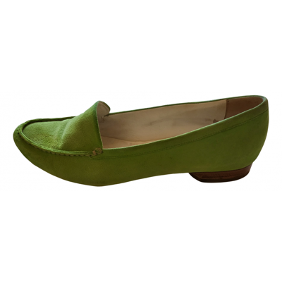 Pre-owned Fratelli Rossetti Flats In Green