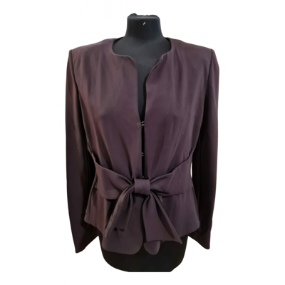 Pre-owned Armani Collezioni Short Vest In Purple