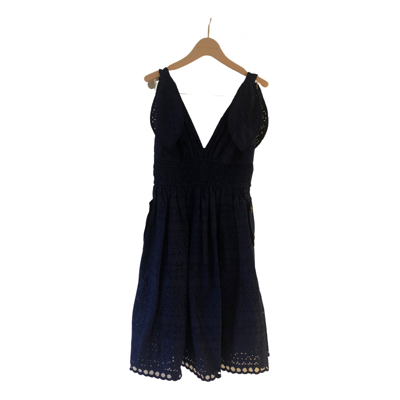 Pre-owned Self-portrait Mid-length Dress In Blue