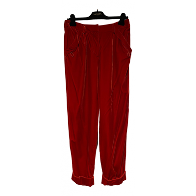 Pre-owned Giorgio Armani Chino Pants In Red