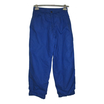 Pre-owned Giorgio Armani Trousers In Blue