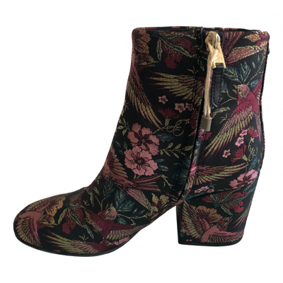 Pre-owned Sam Edelman Cloth Ankle Boots In Multicolour