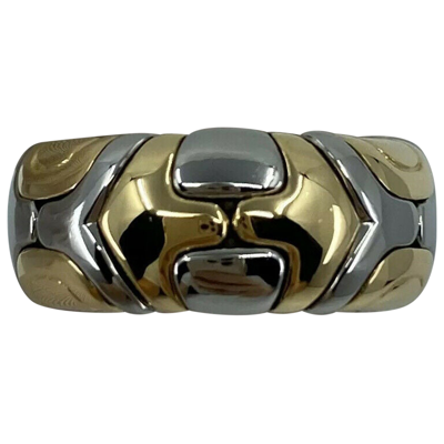 Pre-owned Bvlgari Yellow Gold Ring In White