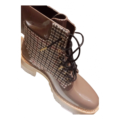 Pre-owned Lemon Jelly Lace Up Boots In Multicolour