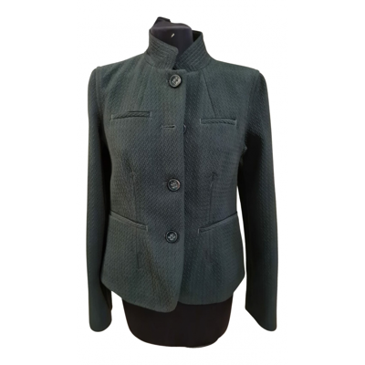 Pre-owned Armani Collezioni Wool Short Vest In Green