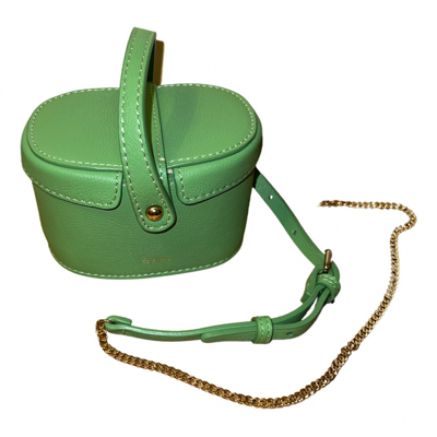 Pre-owned Ora Era Leather Handbag In Green