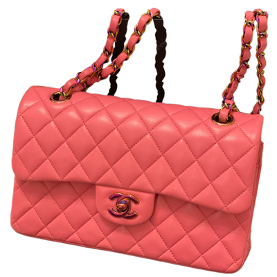 Pre-owned Chanel Timeless/classique Leather Handbag In Pink
