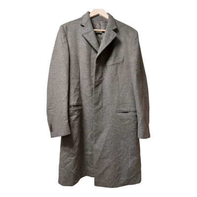 Pre-owned Cerruti 1881 Wool Coat In Grey