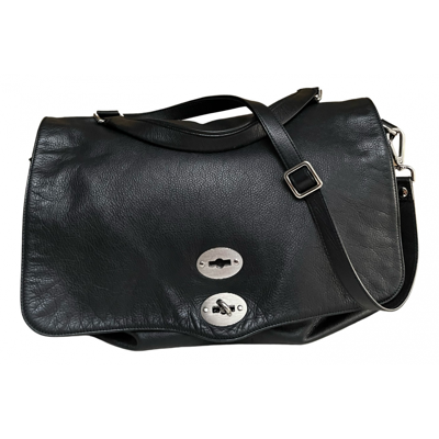 Pre-owned Zanellato Leather Handbag In Black
