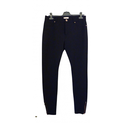 Pre-owned Ted Baker Trousers In Black