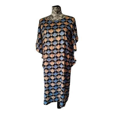 Pre-owned L'autre Chose Silk Mid-length Dress In Multicolour