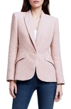 L AGENCE CHAMBERLIN TEXTURED STRETCH COTTON BLAZER