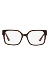 Prada 52mm Optical Glasses In Dark Havana/demo Lens