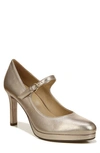 Naturalizer Talissa Mary Jane In Light Bronze Leather