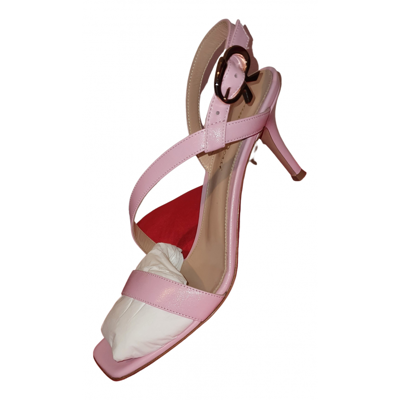Pre-owned Gianvito Rossi Leather Sandal In Pink