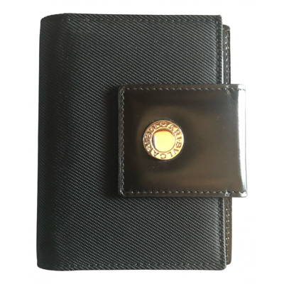 Pre-owned Bvlgari Card Wallet In Black