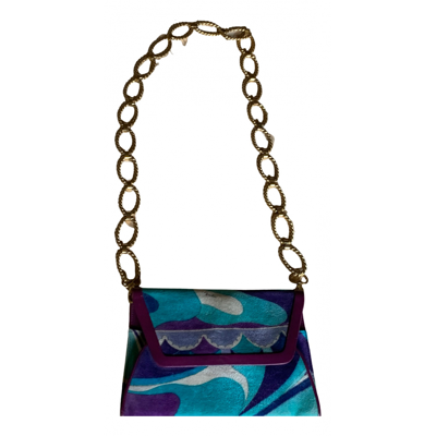 Pre-owned Emilio Pucci Velvet Handbag In Multicolour