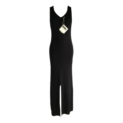 Pre-owned Issey Miyake Maxi Dress In Black