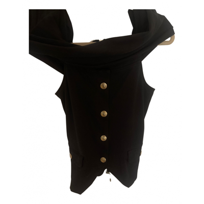 Pre-owned Pierre Balmain Vest In Black