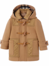 BURBERRY DIAMOND QUILTED PANEL DUFFLE COAT