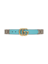 GUCCI GG-PANELLED LEATHER BELT