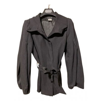 Pre-owned Patrizia Pepe Linen Jacket In Black