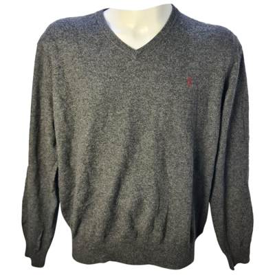 Pre-owned Polo Ralph Lauren Wool Pull In Grey