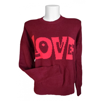 Pre-owned P.a.r.o.s.h Wool Jumper In Burgundy
