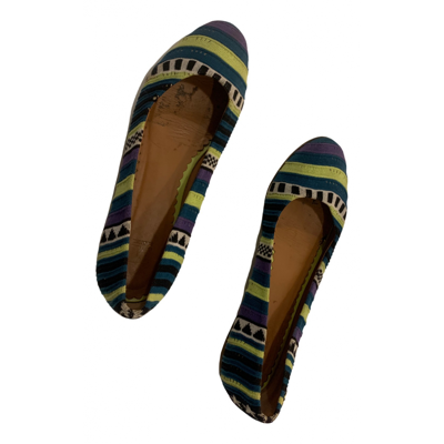Pre-owned Missoni Leather Ballet Flats In Multicolour
