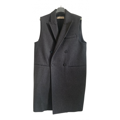 Pre-owned Marni Wool Jacket In Anthracite
