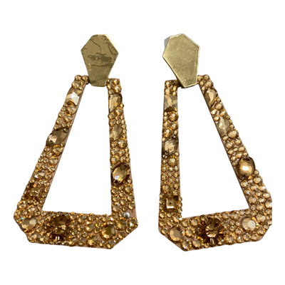 Pre-owned Luxury Fashion Earrings In Gold