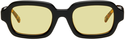 Bonnie Clyde Black Shy Guy Sunglasses In Black-sun