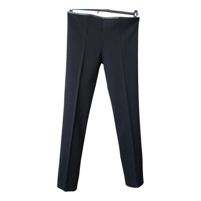 Pre-owned Gerard Darel Wool Slim Pants In Black