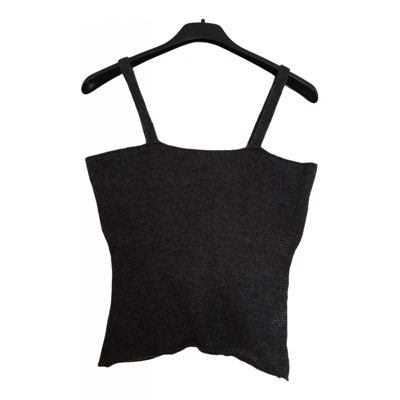 Pre-owned Emporio Armani Wool Camisole In Grey