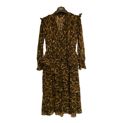 Pre-owned Ottod'ame Mid-length Dress In Brown