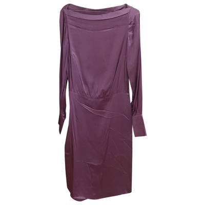 Pre-owned Carolina Herrera Mid-length Dress In Purple