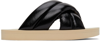 Proenza Schouler 30mm Float Padded Leather Slide Sandals In Black