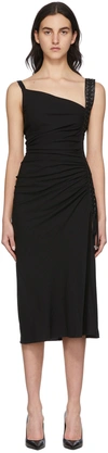 Dolce & Gabbana Women's Lace-detailed Cady Midi Cocktail Dress In N0000 Black