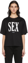 DOLCE & GABBANA BLACK OVERSIZED 'SEX' T-SHIRT