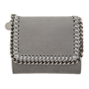 STELLA MCCARTNEY GREY FALABELLA SMALL FLAP WALLET