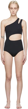 PUSHBUTTON SSENSE EXCLUSIVE BLACK CUT-OUT BODYSUIT