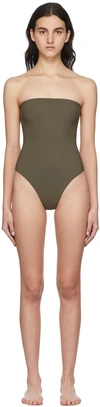 Lido Sedici One Piece Strapless Swimsuit In Green