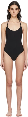 Lido Square-neck Slip-on One-piece In Black