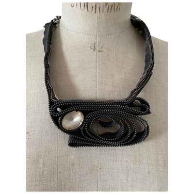 Pre-owned Bcbg Max Azria Necklace In Brown