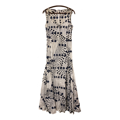 Pre-owned Les Copains Maxi Dress In White
