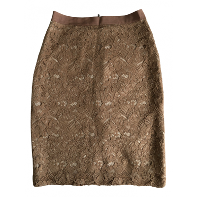Pre-owned Club Monaco Mid-length Skirt In Beige